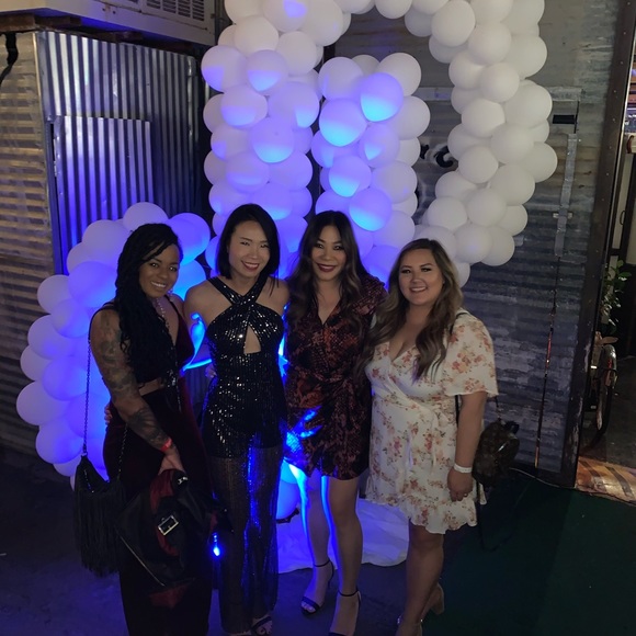 Metallic Sequins wrap romper Jumpsuit - Picture 3 of 11